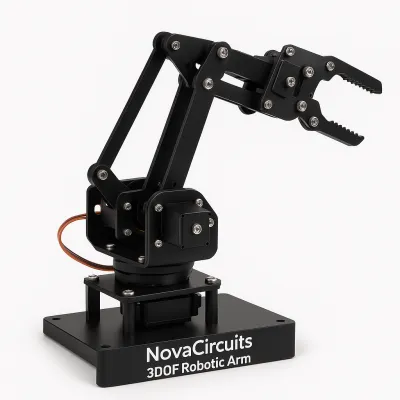 Product NovaCircuits 3DOF Robotic Arm model A78C9E Image
