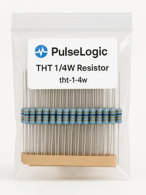 PulseLogic THT 1/4W Resistor model 5247D9